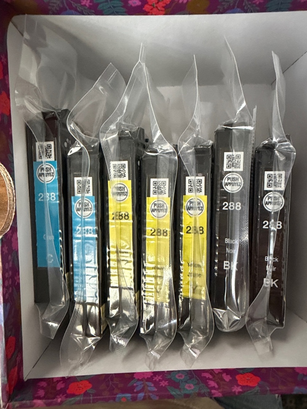 Epson printer Ink Set - Cyan, Yellow, Black (288)